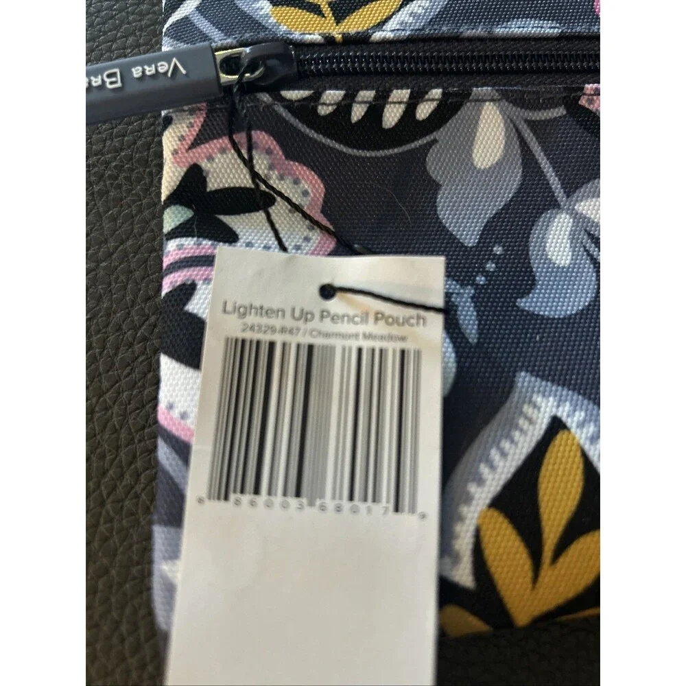 Vera Bradley Lighten Up water repellent Pencil Pouch Case Canyon Road - Picture 2 of 2